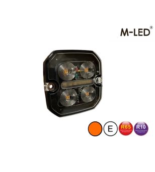 Flitser - M-Led - 2.4" - 6cm - Helder - Positielicht Wit/Rood - 20 flitspatronen - R65 - 12V-24V
