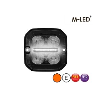 Flitser - M-Led - 2.4" - 6cm - Helder - Positielicht Wit/Rood - 20 flitspatronen - R65 - 12V-24V