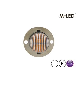 Blixtljus - M-Led - Undercover Hideaway - 1.6" - 4cm - Klar - 21 blixtmönster - Vit - 12V-24V 