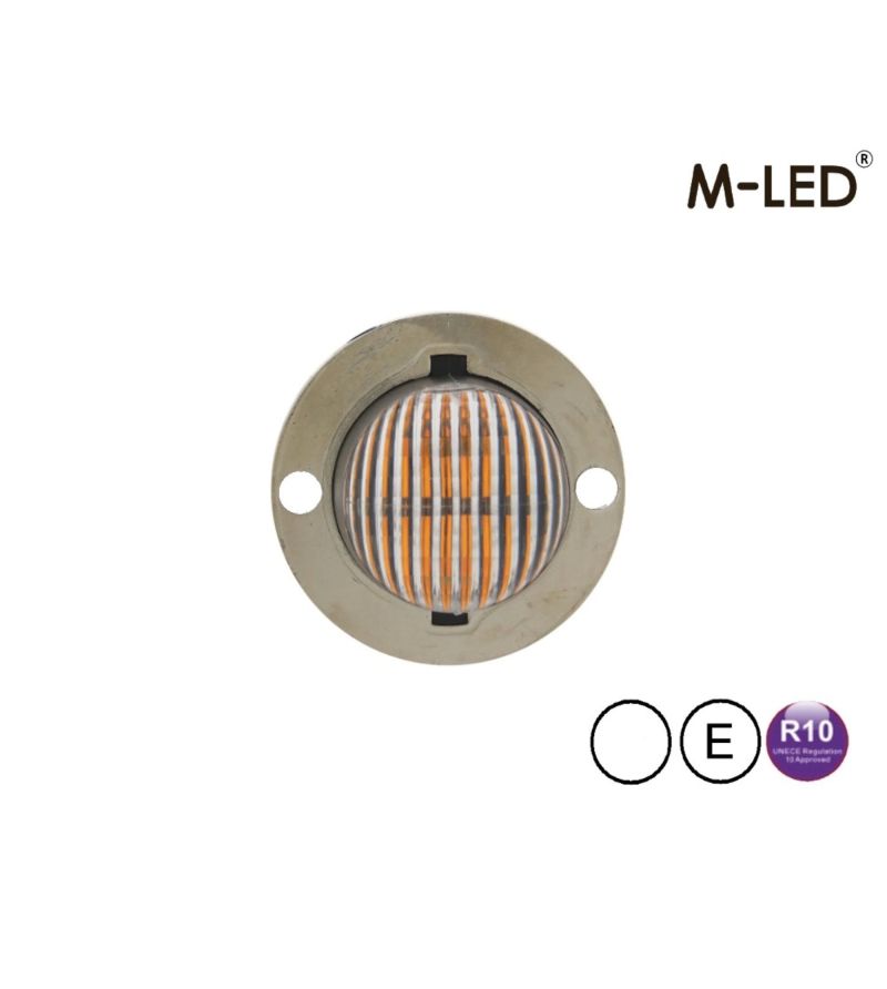 Flitser - M-Led - Undercover Hideaway - 1.6" - 4cm - Helder - 21 flitspatronen - Wit - 12V-24V Flitser - M-Led - Undercover Hideaway - 1.6" - 4cm - Helder - 21 flitspatronen - Wit - 12V-24V