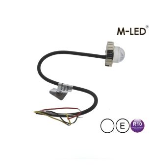 Blixtljus - M-Led - Undercover Hideaway - 1.6" - 4cm - Klar - 21 blixtmönster - Vit - 12V-24V 