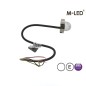 Warning light - M-Led - Undercover Hideaway - 1.6" - 4cm - Clear - 21 flash patterns - White - 12V-24V Warning light - M-Led - Undercover Hideaway - 1.6" - 4cm - Clear - 21 flash patterns - White - 12V-24V