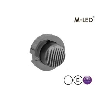 Blitzleuchte - M-Led - Undercover Hideaway - 1.6" - 4cm - Klar - 21 Blitzmuster - Weiß - 12V-24V 