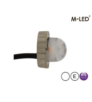 Blixtljus - M-Led - Undercover Hideaway - 1.6" - 4cm - Klar - 21 blixtmönster - Vit - 12V-24V 