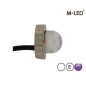 Blitzleuchte - M-Led - Undercover Hideaway - 1.6" - 4cm - Klar - 21 Blitzmuster - Weiß - 12V-24V Blitzleuchte - M-Led - Undercover Hideaway - 1.6" - 4cm - Klar - 21 Blitzmuster - Weiß - 12V-24V