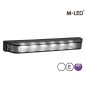 Flitser - M-Led - Ultra Thin - 5.3" - 13.5cm - Smoke - Dark Look - 22 flitspatronen - Wit - 12V-24V Flitser - M-Led - Ultra Thin - 5.3" - 13.5cm - Smoke - Dark Look - 22 flitspatronen - Wit - 12V-24V