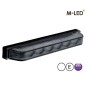 Warning light - M-Led - Ultra Thin - 5.3" - 13.5cm - Smoke - Dark Look - 22 flash patterns - White - 12V-24V Warning light - M-Led - Ultra Thin - 5.3" - 13.5cm - Smoke - Dark Look - 22 flash patterns - White - 12V-24V