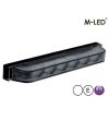 Blixtljus - M-Led - Ultra Thin - 5.3" - 13.5cm - Smoke - Dark Look - 22 blixtmönster - Vit - 12V-24V