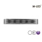 Blitzleuchte - M-Led - Ultra Thin - 5.3" - 13.5cm - Smoke - Dark Look - 22 Blitzmuster - Weiß - 12V-24V Blitzleuchte - M-Led - Ultra Thin - 5.3" - 13.5cm - Smoke - Dark Look - 22 Blitzmuster - Weiß - 12V-24V