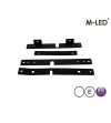 Warning light - M-Led - Ultra Thin - 5.3" - 13.5cm - Smoke - Dark Look - 22 flash patterns - White - 12V-24V