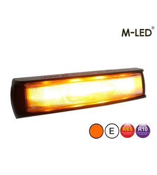 Blitzleuchte - M-Led - 5.5" - 14cm - Klar - Weitwinkel - 22 Blitzmuster - Amber - R65 - 12V-24V