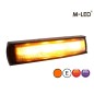 Warning light - M-Led - 5.5" - 14cm - Clear - Wide angle - 22 flash patterns - Amber - R65 - 12V-24V Warning light - M-Led - 5.5" - 14cm - Clear - Wide angle - 22 flash patterns - Amber - R65 - 12V-24V