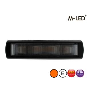 Blitzleuchte - M-Led - 5.5" - 14cm - Klar - Weitwinkel - 22 Blitzmuster - Amber - R65 - 12V-24V