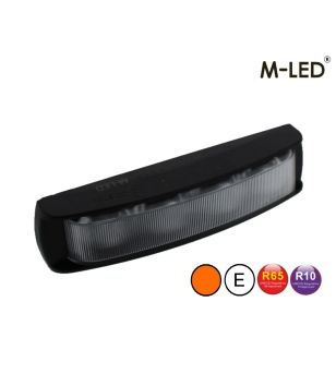Blitzleuchte - M-Led - 5.5" - 14cm - Klar - Weitwinkel - 22 Blitzmuster - Amber - R65 - 12V-24V