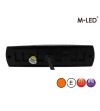 Blixtljus - M-Led - 5.5" - 14cm - Klar - Vidvinkel - 22 blixtmönster - Bärnsten - R65 - 12V-24V -