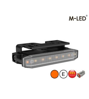 Flitser - M-Led - Undercover - 3.6" - 9.1cm - Smoke - Amber - R65 - 12V-36V