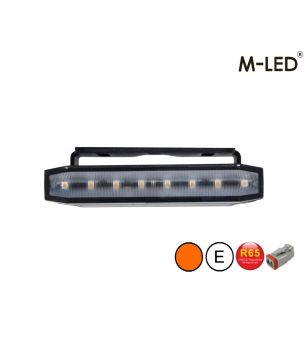 Blitzleuchte - M-Led - Undercover - 3.6" - 9.1cm - Smoke - Amber - R65 - 12V-36V