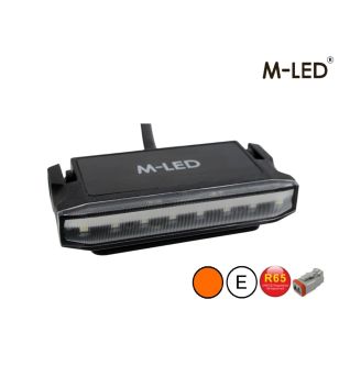 Blixtljus - M-Led - Undercover - 3.6" - 9.1cm - Smoke - Bärnsten - R65 - 12V-36V 
