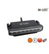Warning light - M-Led - Undercover - 3.6" - 9.1cm - Smoke - Amber - R65 - 12V-36V