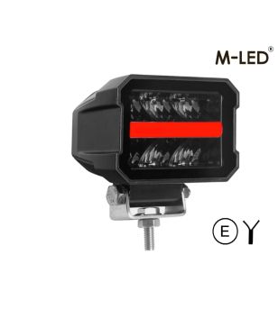 Werklamp - M-Led - 4.5" - 11.5cm - Positielicht Rood/Amber - Work / Scene