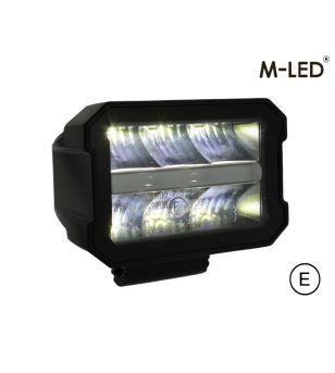 Arbetsbelysning - M-Led - 4.5" - 11.5cm - Positionsljus Röd/Bärnsten - Work / Scene -