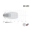 Work light - M-Led - 4.9" - 12.4cm - 1 flash pattern - Work / Scene
