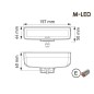 Work light - M-Led - Sergeant - Edgeless - 6.2" - 15.7cm - Dark Look - Wide Work light - M-Led - Sergeant - Edgeless - 6.2" - 15.7cm - Dark Look - Wide