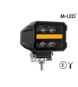 Arbetsbelysning - M-Led - 4.5" - 11.5cm - Positionsljus Röd/Bärnsten - Work / Scene -