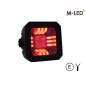Arbetsbelysning - M-Led - 2.9" - 7.4cm - Positionsljus Röd/Bärnsten - Wide - Arbetsbelysning - M-Led - 2.9" - 7.4cm - Positionsljus Röd/Bärnsten - Wide -