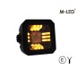 Arbeitsbeleuchtung - M-Led - 2.9" - 7.4cm - Positionslicht Rot/Amber - Wide Arbeitsbeleuchtung - M-Led - 2.9" - 7.4cm - Positionslicht Rot/Amber - Wide