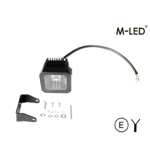 Arbetsbelysning - M-Led - 3.1" - 7.8cm - Positionsljus Röd/Bärnsten - Work / Scene -