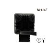 Werklamp - M-Led - 3.1" - 7.8cm - Positielicht Rood/Amber - Work / Scene