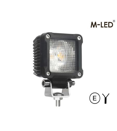 Arbetsbelysning - M-Led - 3.1" - 7.8cm - Positionsljus Röd/Bärnsten - Work / Scene -