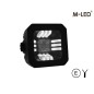 Work light - M-Led - 2.9" - 7.4cm - Position light White/Amber - Wide Work light - M-Led - 2.9" - 7.4cm - Position light White/Amber - Wide