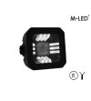 Werklamp - M-Led - 3.1" - 7.8cm - Positielicht Rood/Amber - Work / Scene