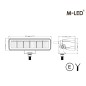 Arbetsbelysning - M-Led - 6.3" - 16cm - Work / Scene Arbetsbelysning - M-Led - 6.3" - 16cm - Work / Scene