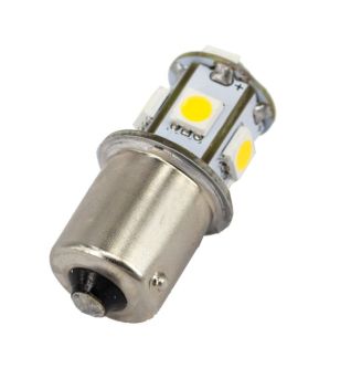 LED-lampa - Ledson - 8-Led - BA15S / R5W - Warm white - 24V