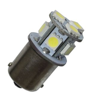 LED-lampa - Ledson - 8-Led - BA15S / R5W - Vit - 24V