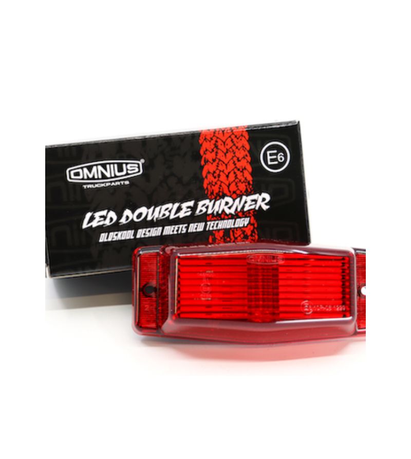 Dubbelbrander - Omnius - 5" - 12.6cm - LED - Rood - 24V Dubbelbrander - Omnius - 5" - 12.6cm - LED - Rood - 24V