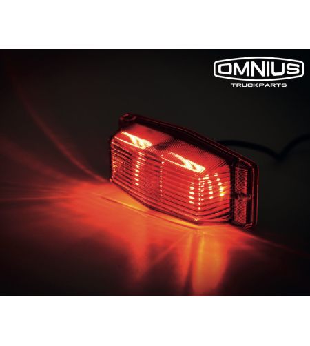 Double burner - Omnius - 5" - 12.6cm - LED - Rot - 24V