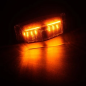 Double burner - Omnius - Dual Color - 5" - 12.6cm - LED - Smoke - Vit/Bärnsten - 24V 