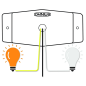Dubbelbrander - Omnius - Dual Color - 5" - 12.6cm - LED - Helder - Wit/Amber - 24V Dubbelbrander - Omnius - Dual Color - 5" - 12.6cm - LED - Helder - Wit/Amber - 24V