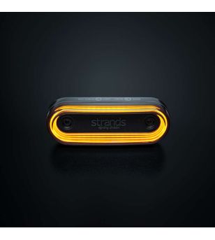 Marker Light - Strands - FOR9T Gravity - 4.5" - 11.5cm - Smoke - Amber - 12V-36V