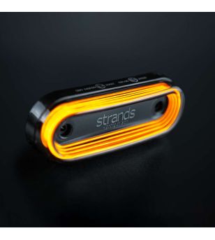Markeringsljus - Strands - FOR9T Gravity - 4.5" - 11.5cm - Smoke - Bärnsten - 12V-36V 
