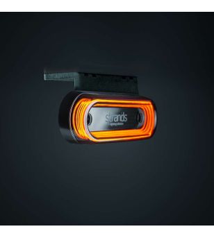 Marker Light - Strands - FOR9T Gravity - 4.5" - 11.5cm - Smoke - Amber - 12V-36V