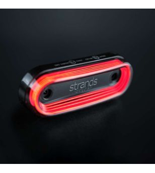 Marker Light - Strands - FOR9T Gravity - 4.5" - 11.5cm - Smoke - Red - 12V-36V