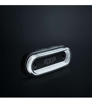 Markeringslicht - Strands - FOR9T Gravity - 4.5" - 11.5cm - Smoke - Wit - 12V-36V