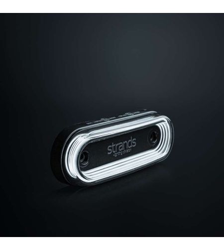 Markeringslicht - Strands - FOR9T Gravity - 4.5" - 11.5cm - Smoke - Wit - 12V-36V