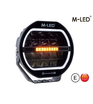 Extraljus - M-Led - Classic 220 - 9.5" - 24.2cm - Smoke - Positionsljus Vit/Bärnsten - Spot 