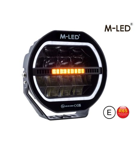 Driving light - M-Led - Classic 220 - 9.5" - 24.2cm - Smoke - Position light White/Amber - Spot